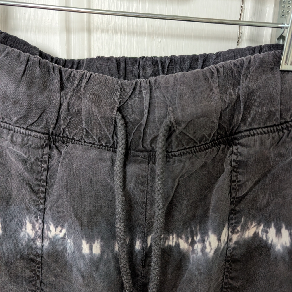 Anthropologie Navy and White Tie-Dye Joggers - Picture 2 of 4